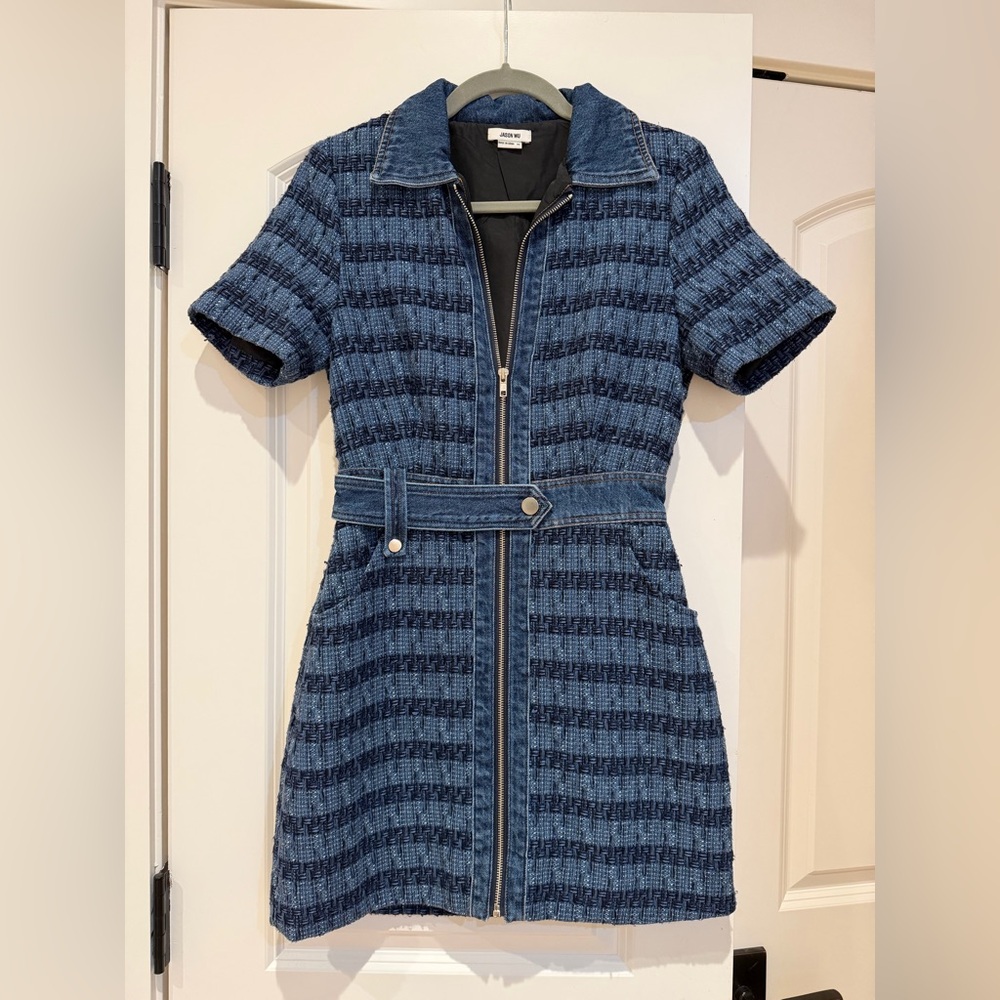 Jason Wu Tweed and Denim Mini Dress